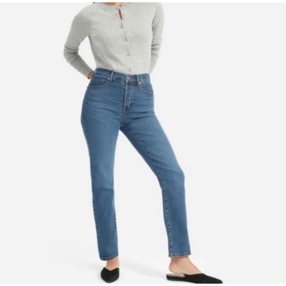everlane high waist straight